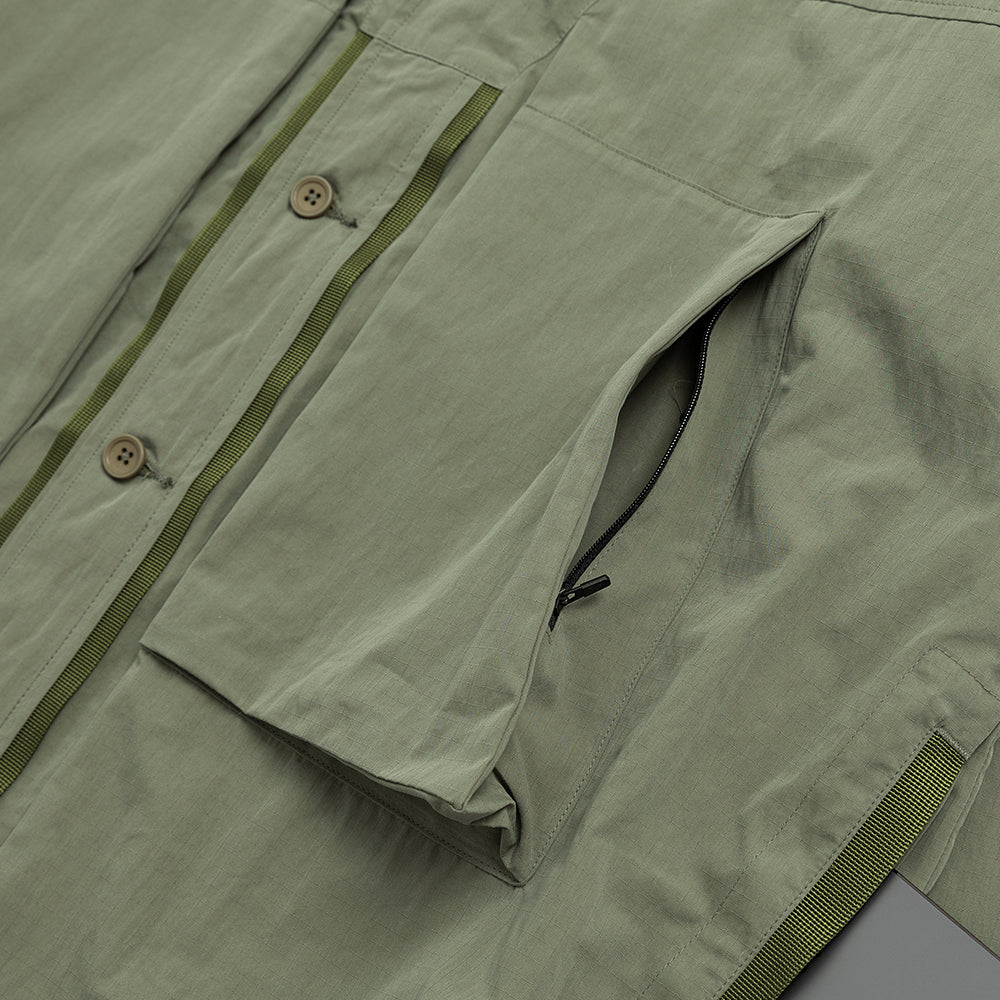 TMCAZ - Deformation Layer Multi-pocket Jacket - C41 / Foggy Green