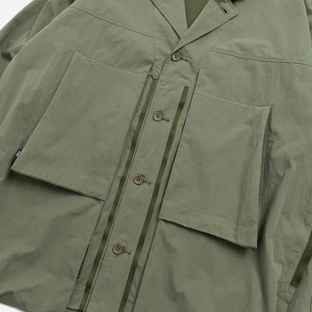 TMCAZ - Deformation Layer Multi-pocket Jacket - C41 / Foggy Green