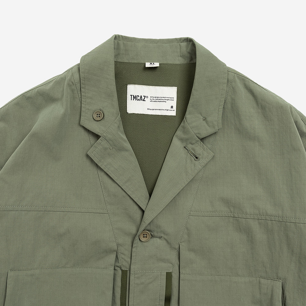 TMCAZ - Deformation Layer Multi-pocket Jacket - C41 / Foggy Green