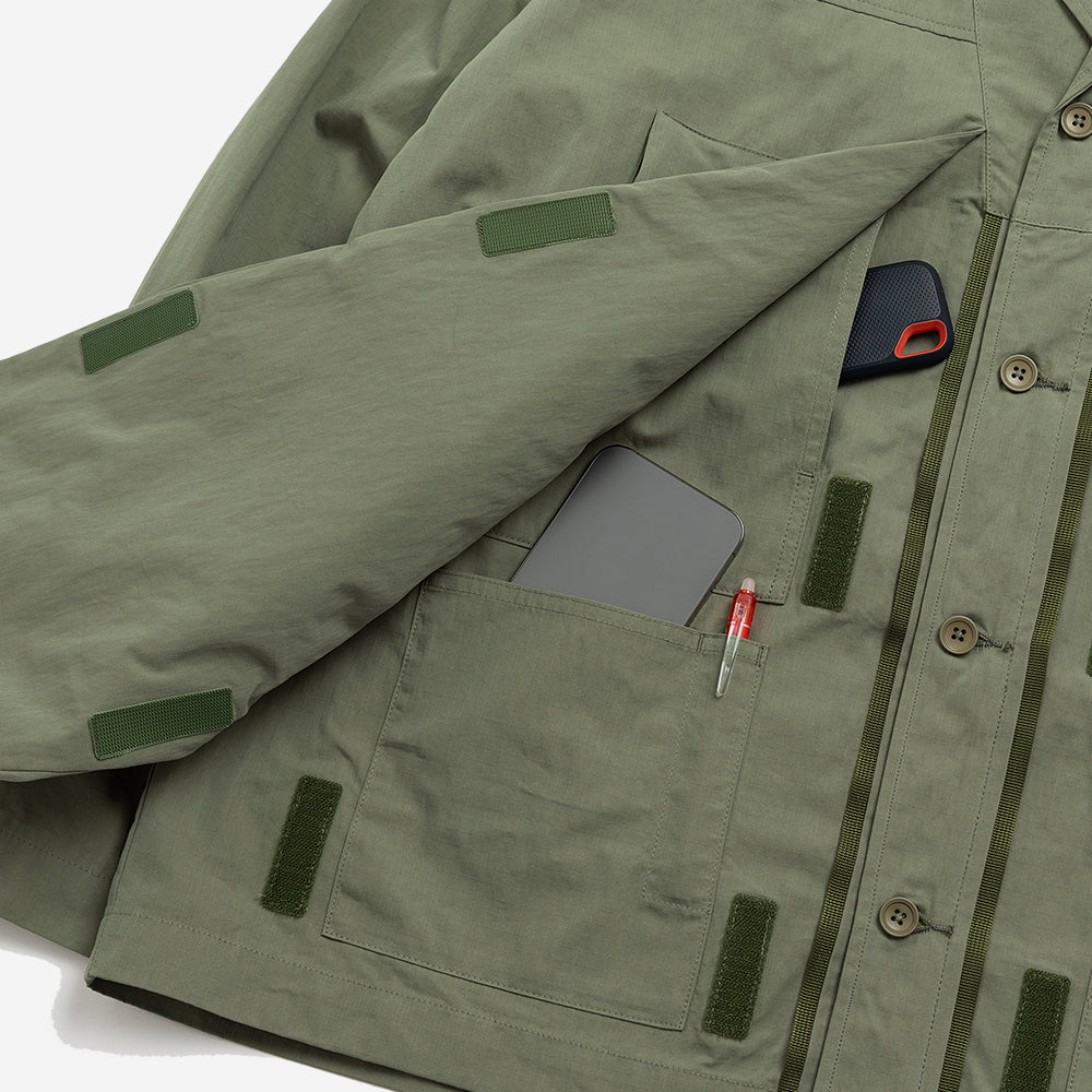 TMCAZ - Deformation Layer Multi-pocket Jacket - C41 / Foggy Green
