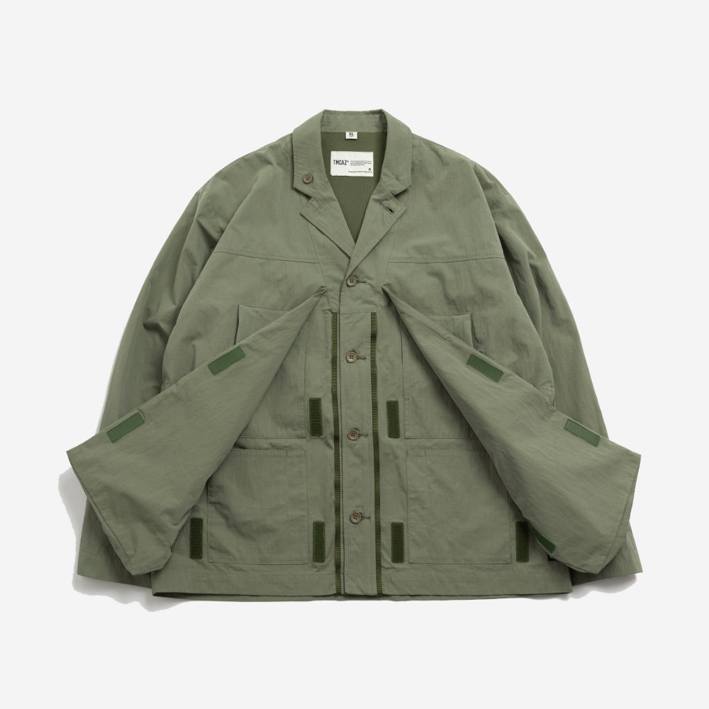 TMCAZ - Deformation Layer Multi-pocket Jacket - C41 / Foggy Green