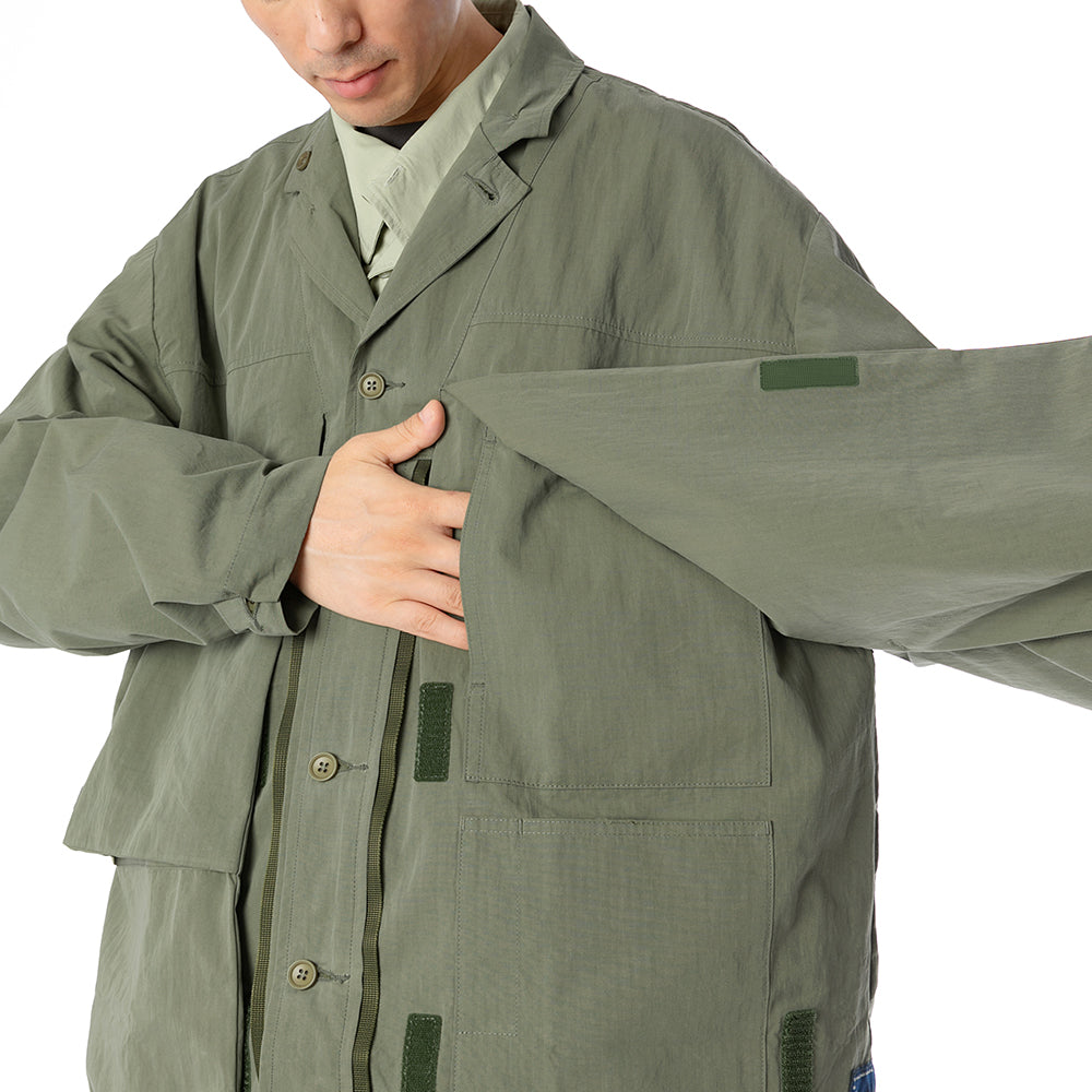 TMCAZ - Deformation Layer Multi-pocket Jacket - C41 / Foggy Green