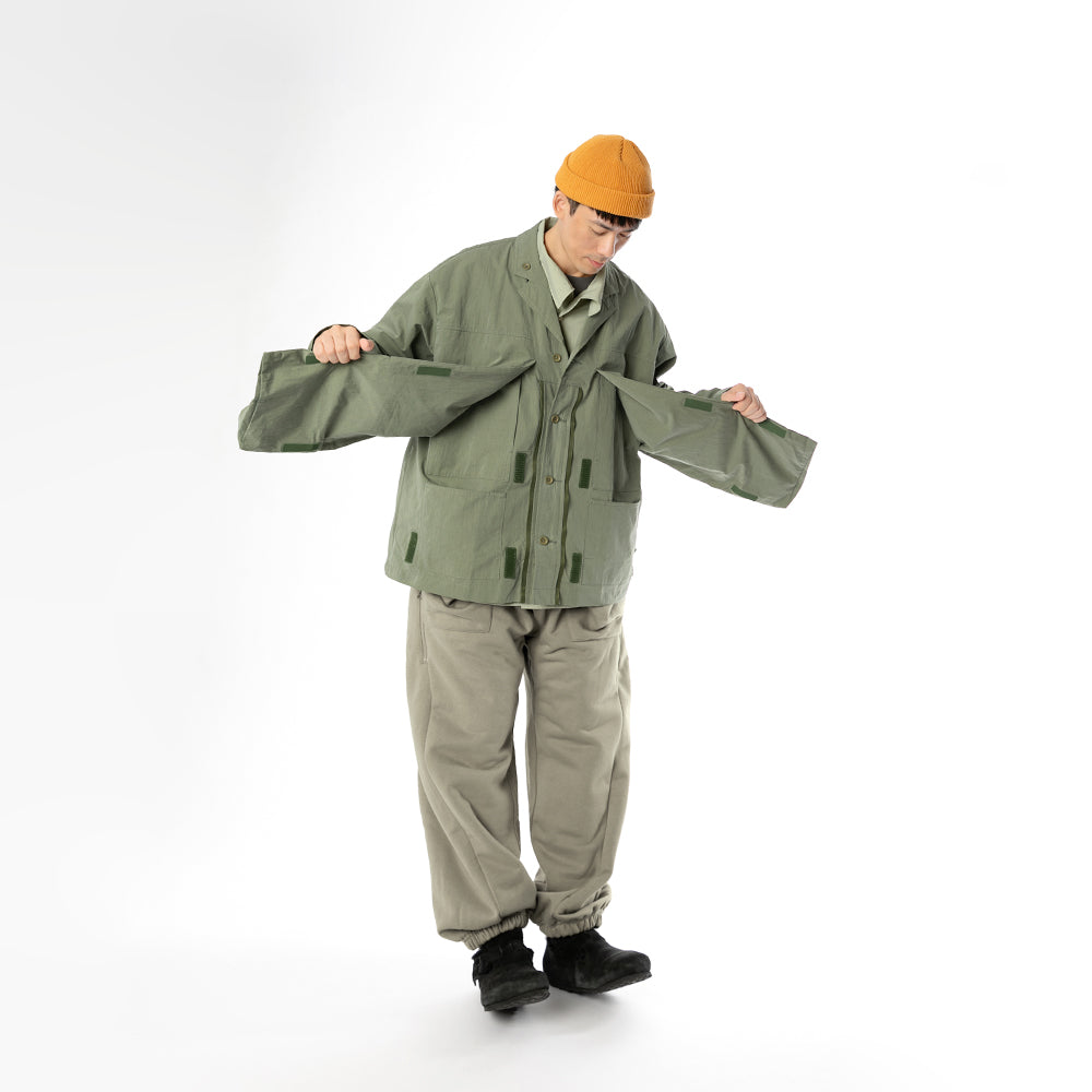 TMCAZ - Deformation Layer Multi-pocket Jacket - C41 / Foggy Green