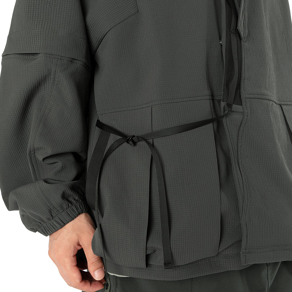 TMCAZ - Detachable Jinbei Jacket - C43 / Anthracite