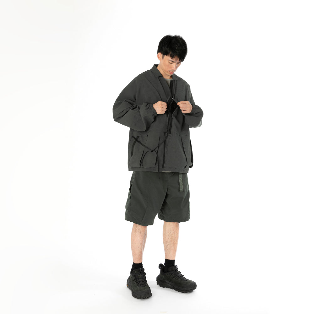 TMCAZ - Detachable Jinbei Jacket - C43 / Anthracite