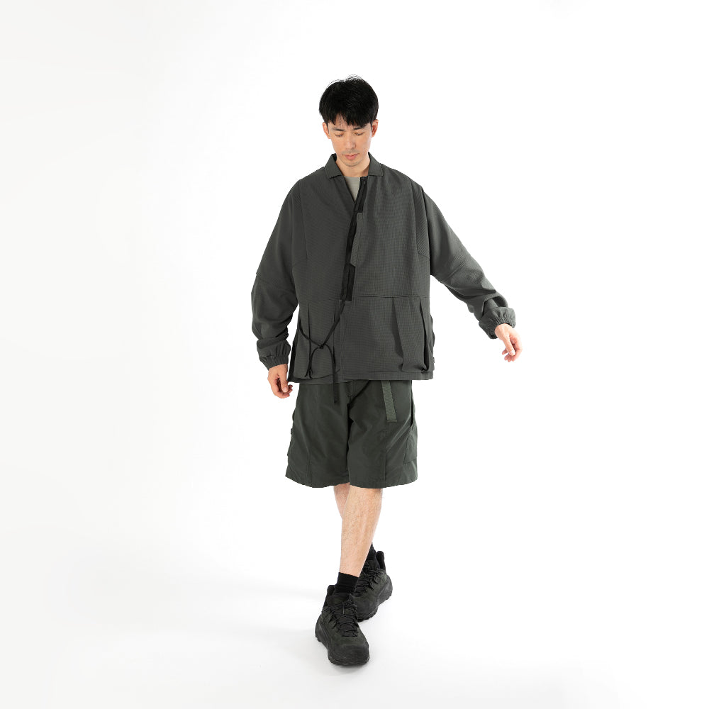 TMCAZ - Detachable Jinbei Jacket - C43 / Anthracite