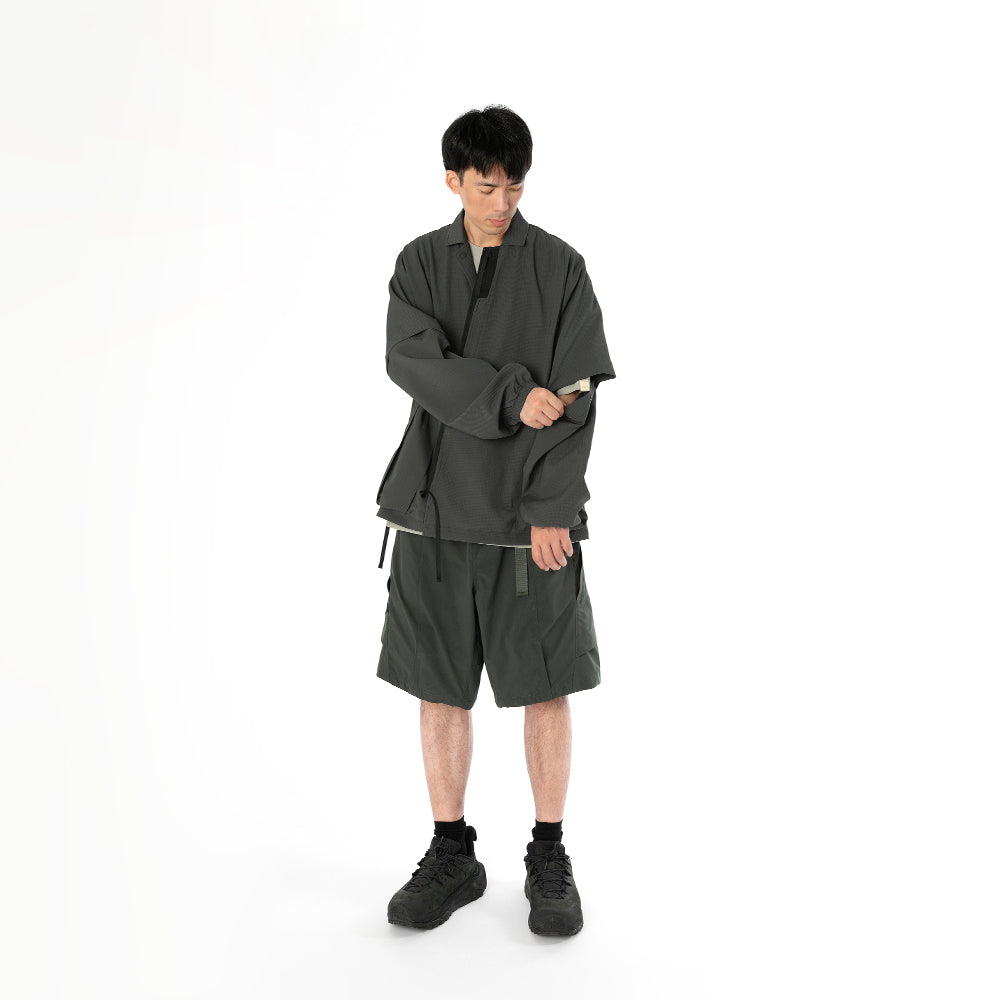 TMCAZ - Detachable Jinbei Jacket - C43 / Anthracite