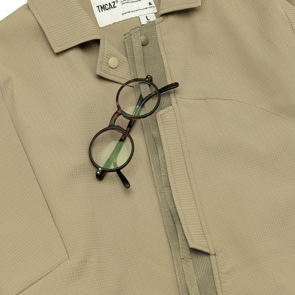 TMCAZ - Detachable Jinbei Jacket - C44 / Khaki