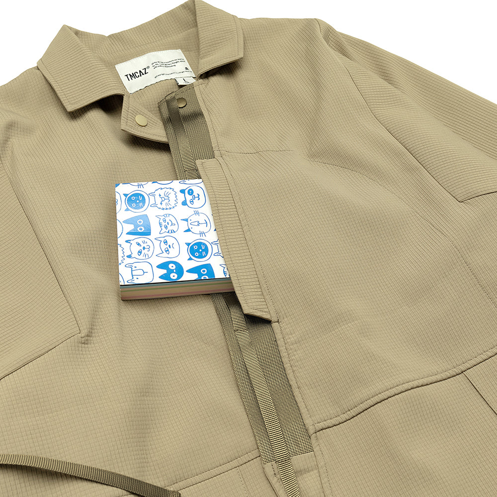 TMCAZ - Detachable Jinbei Jacket - C44 / Khaki