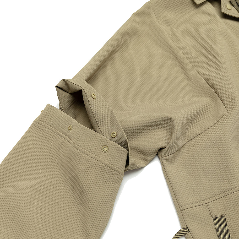 TMCAZ - Detachable Jinbei Jacket - C44 / Khaki