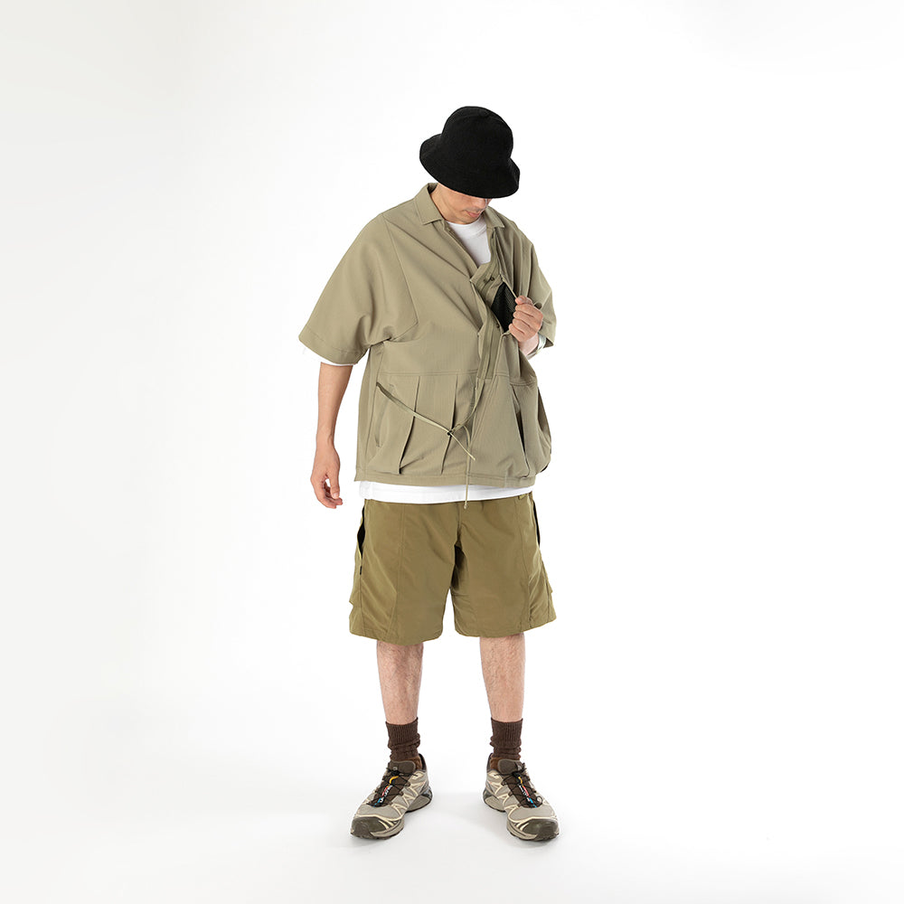 TMCAZ - Detachable Jinbei Jacket - C44 / Khaki