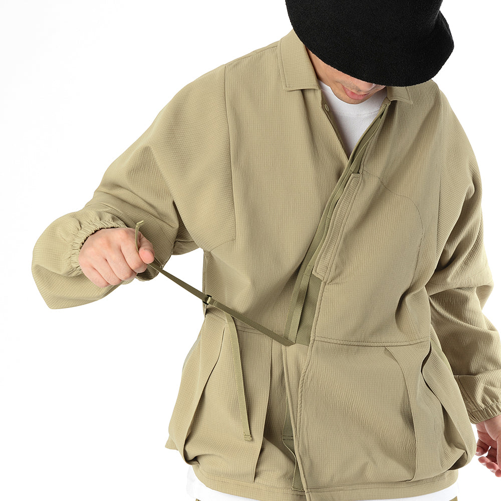 TMCAZ - Detachable Jinbei Jacket - C44 / Khaki