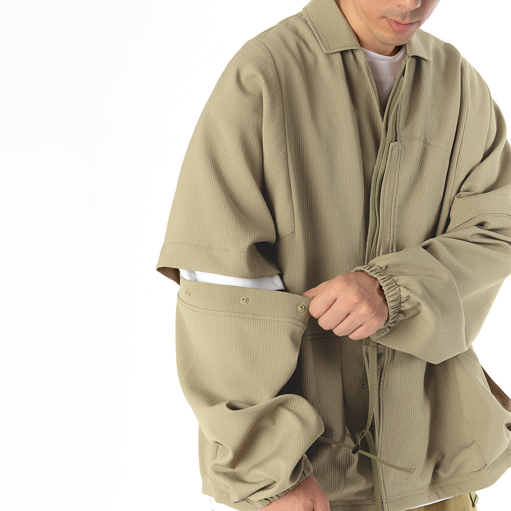 TMCAZ - Detachable Jinbei Jacket - C44 / Khaki