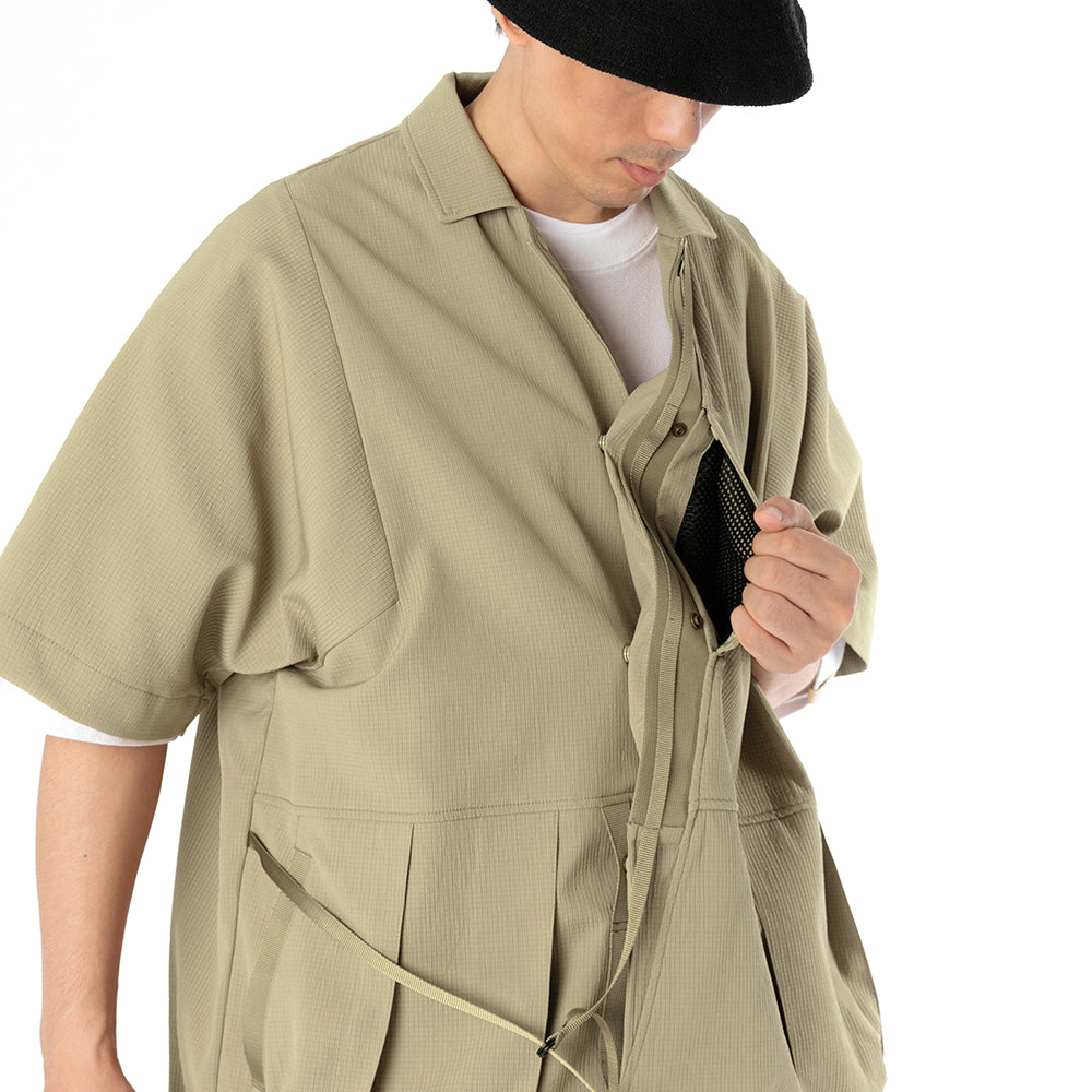 TMCAZ - Detachable Jinbei Jacket - C44 / Khaki