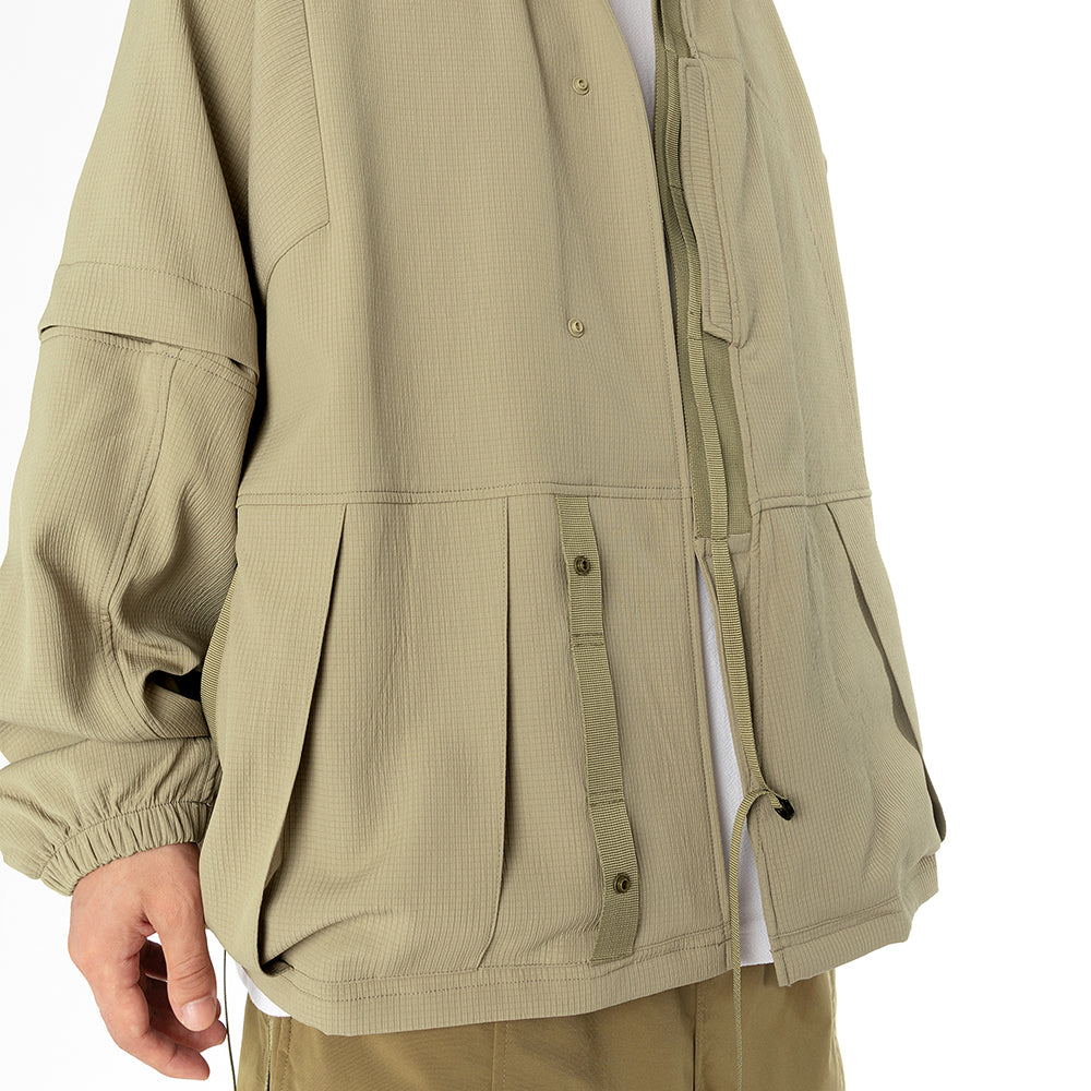 TMCAZ - Detachable Jinbei Jacket - C44 / Khaki