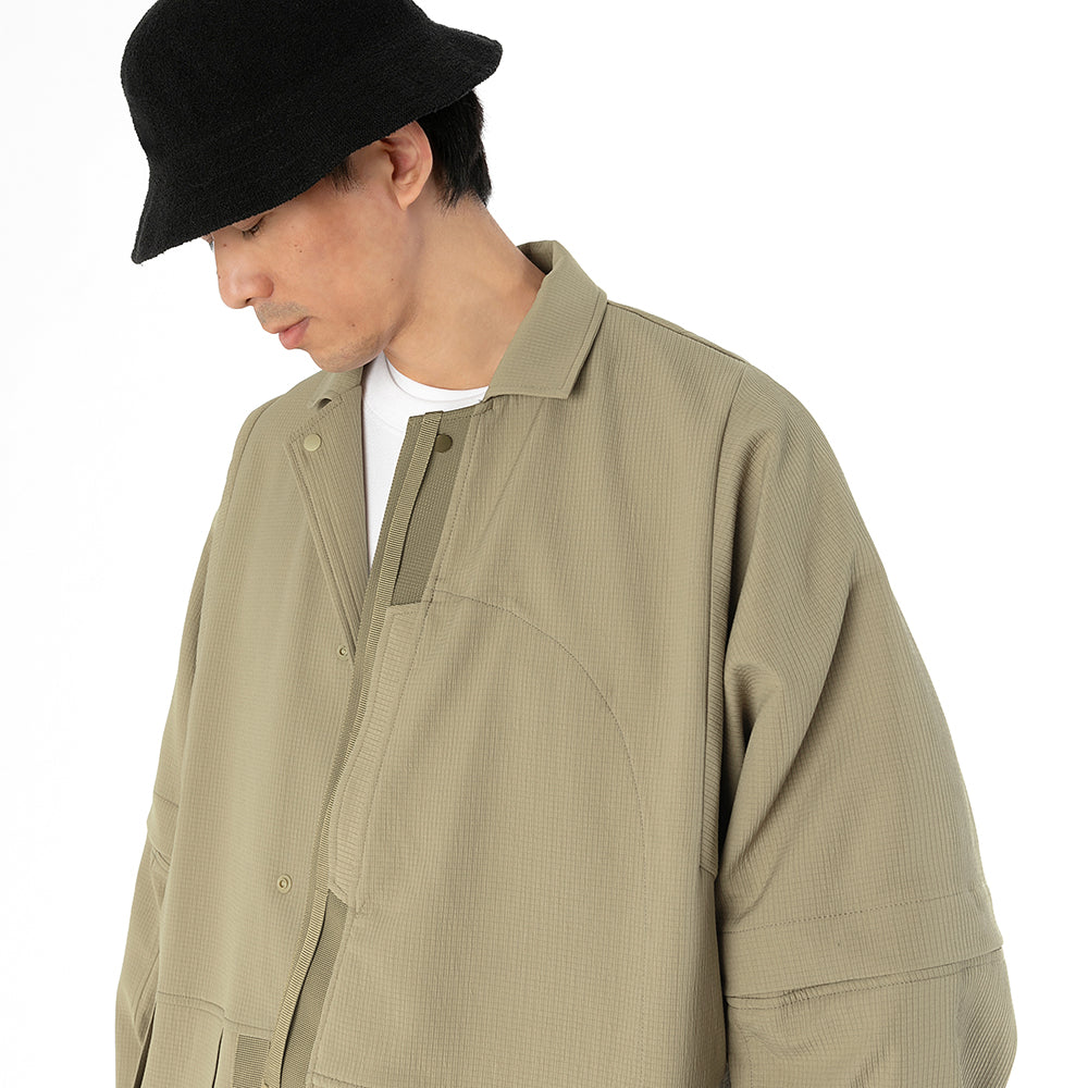 TMCAZ - Detachable Jinbei Jacket - C44 / Khaki
