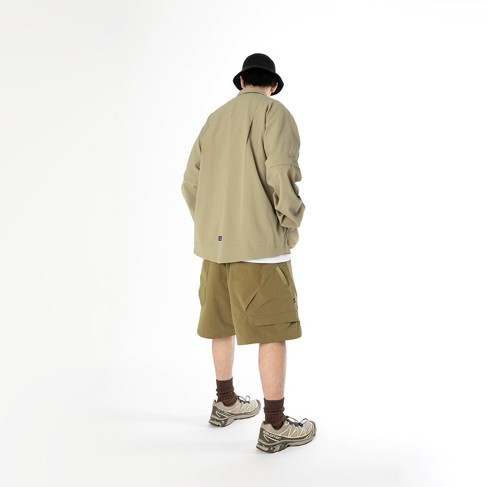 TMCAZ - Detachable Jinbei Jacket - C44 / Khaki