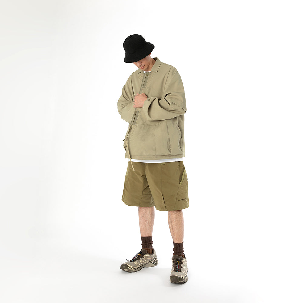 TMCAZ - Detachable Jinbei Jacket - C44 / Khaki