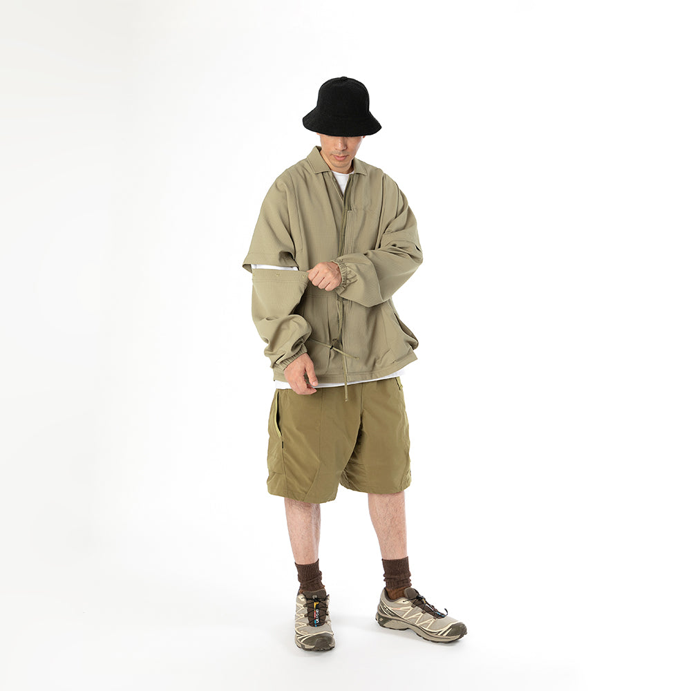 TMCAZ - Detachable Jinbei Jacket - C44 / Khaki