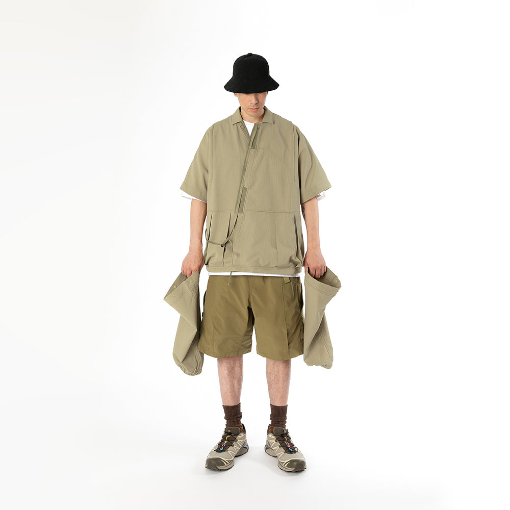 TMCAZ - Detachable Jinbei Jacket - C44 / Khaki