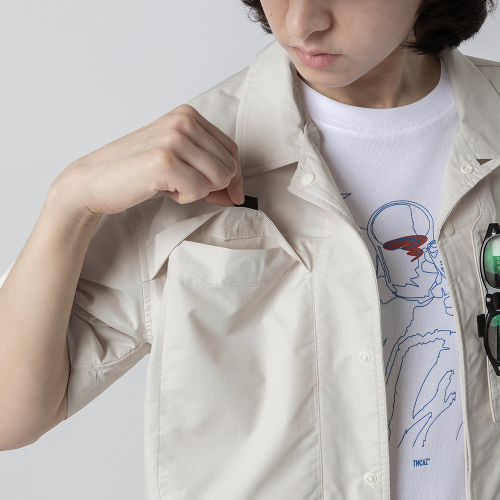 TMCAZ - Open Collar Shirt - S48/White