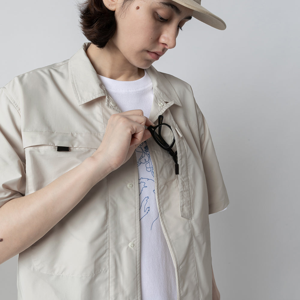 TMCAZ - Open Collar Shirt - S48/White