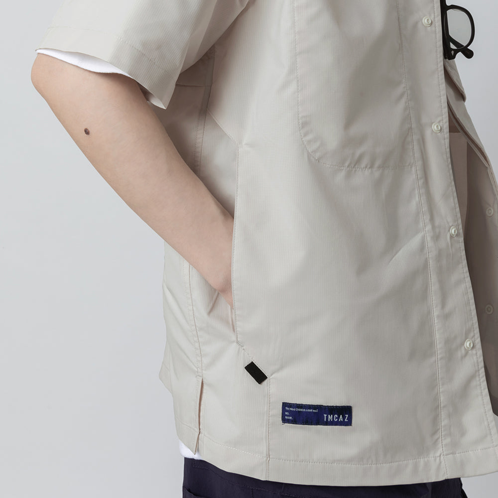 TMCAZ - Open Collar Shirt - S48/White