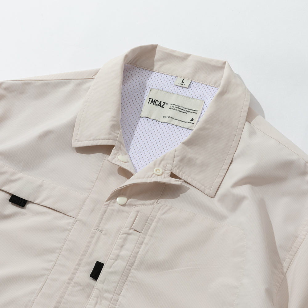 TMCAZ - Open Collar Shirt - S48/White