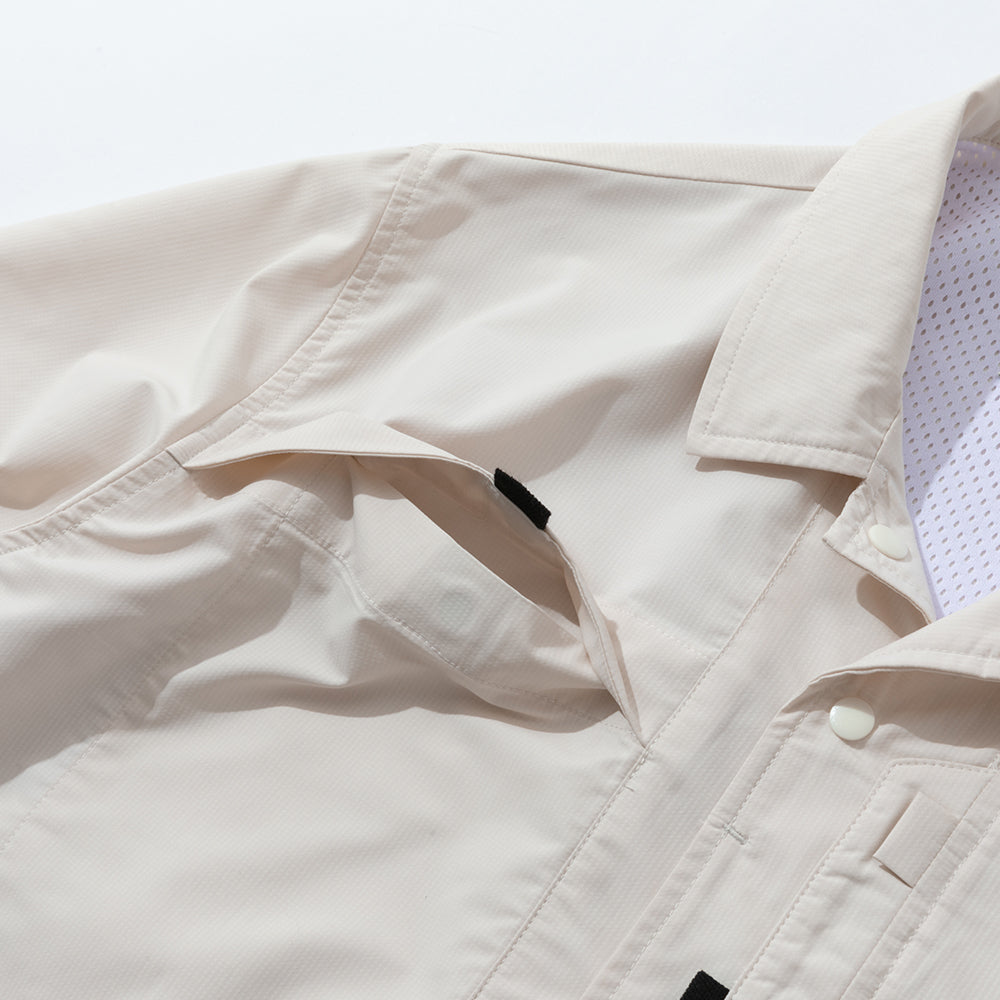 TMCAZ - Open Collar Shirt - S48/White