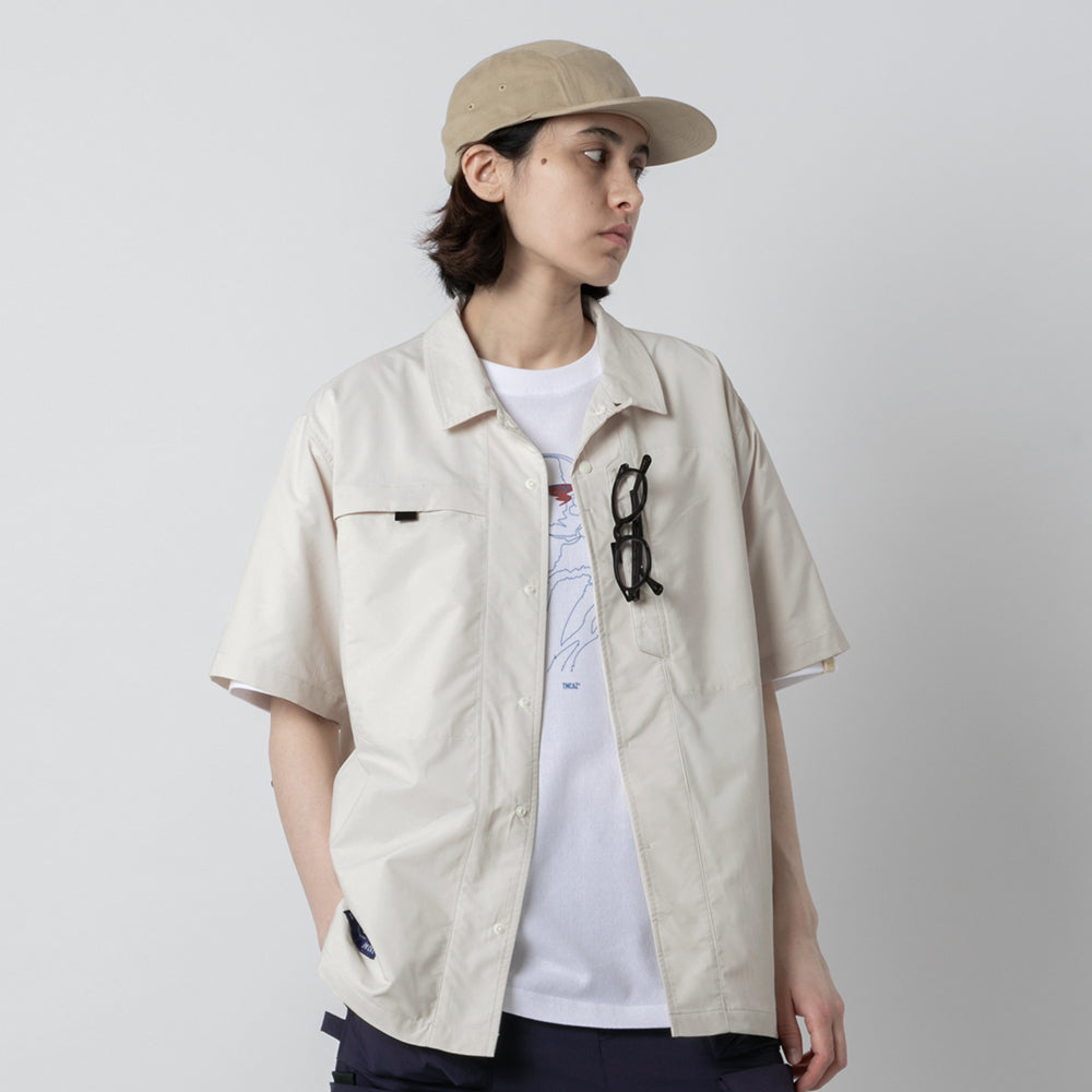 TMCAZ - Open Collar Shirt - S48/White