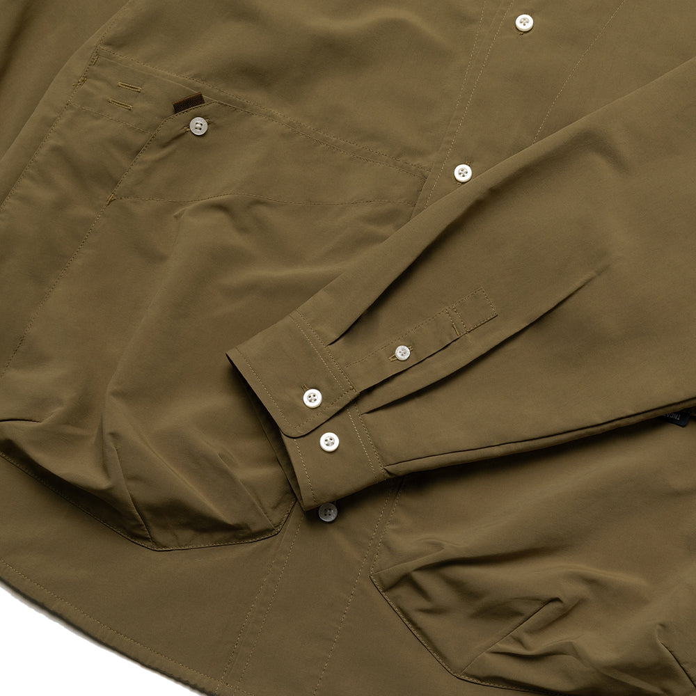TMCAZ - Stand Collar Shirt Jacket - S54 / Brown