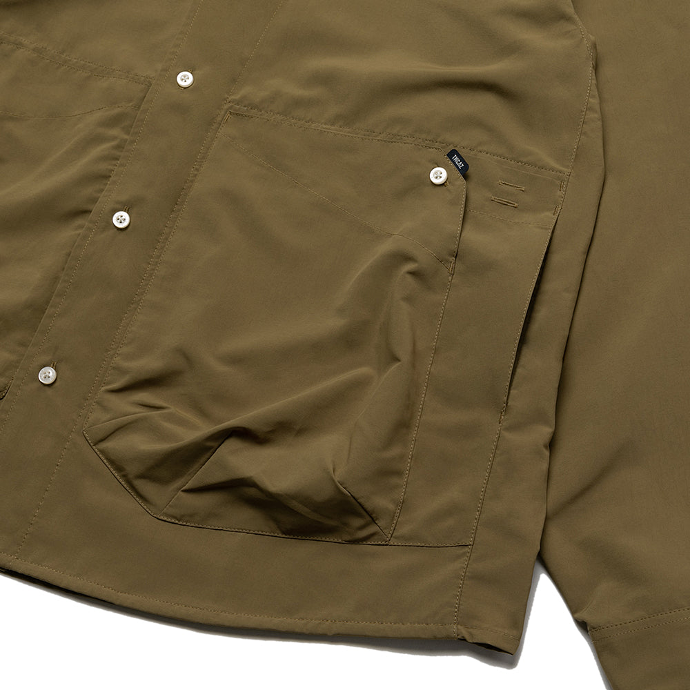 TMCAZ - Stand Collar Shirt Jacket - S54 / Brown