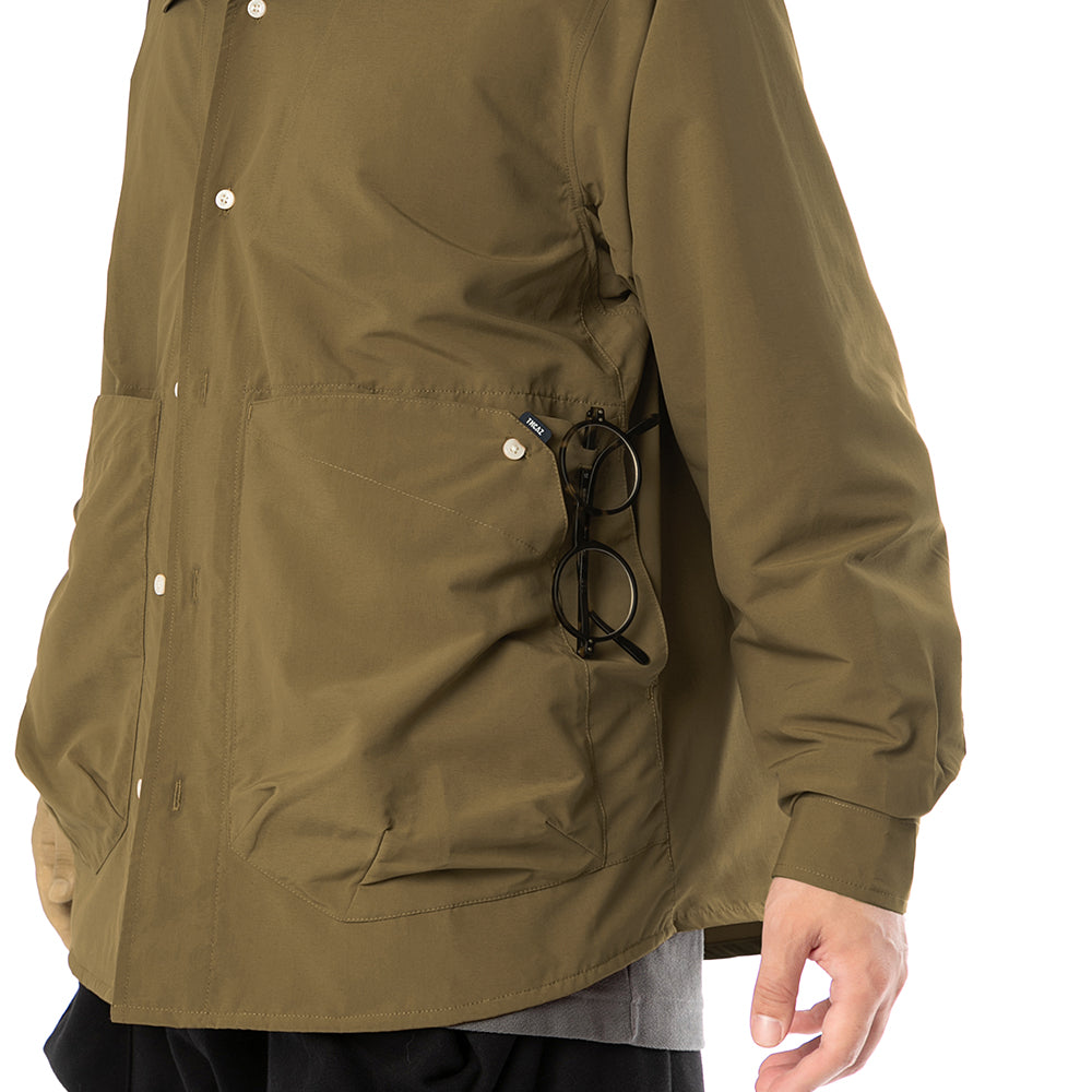 TMCAZ - Stand Collar Shirt Jacket - S54 / Brown