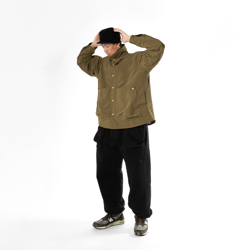 TMCAZ - Stand Collar Shirt Jacket - S54 / Brown