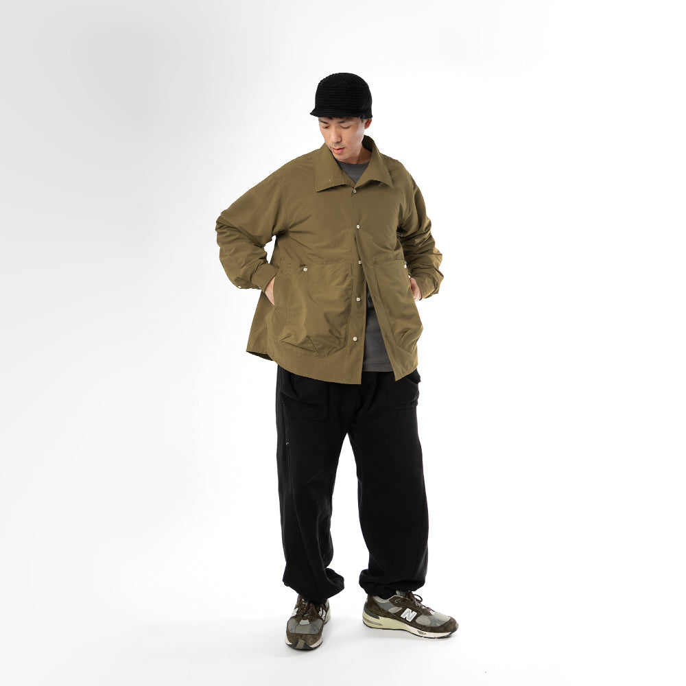 TMCAZ - Stand Collar Shirt Jacket - S54 / Brown