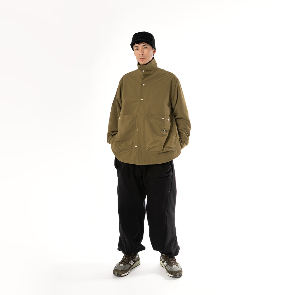 TMCAZ - Stand Collar Shirt Jacket - S54 / Brown