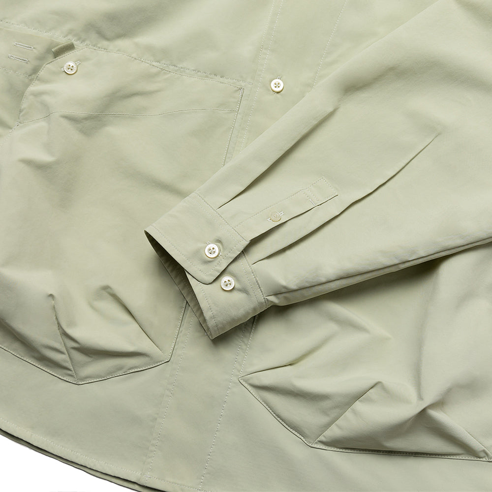 TMCAZ - Stand Collar Shirt Jacket - S55 / Aqua green