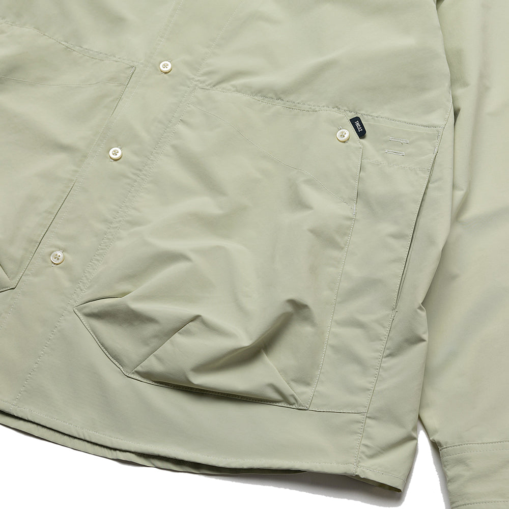 TMCAZ - Stand Collar Shirt Jacket - S55 / Aqua green