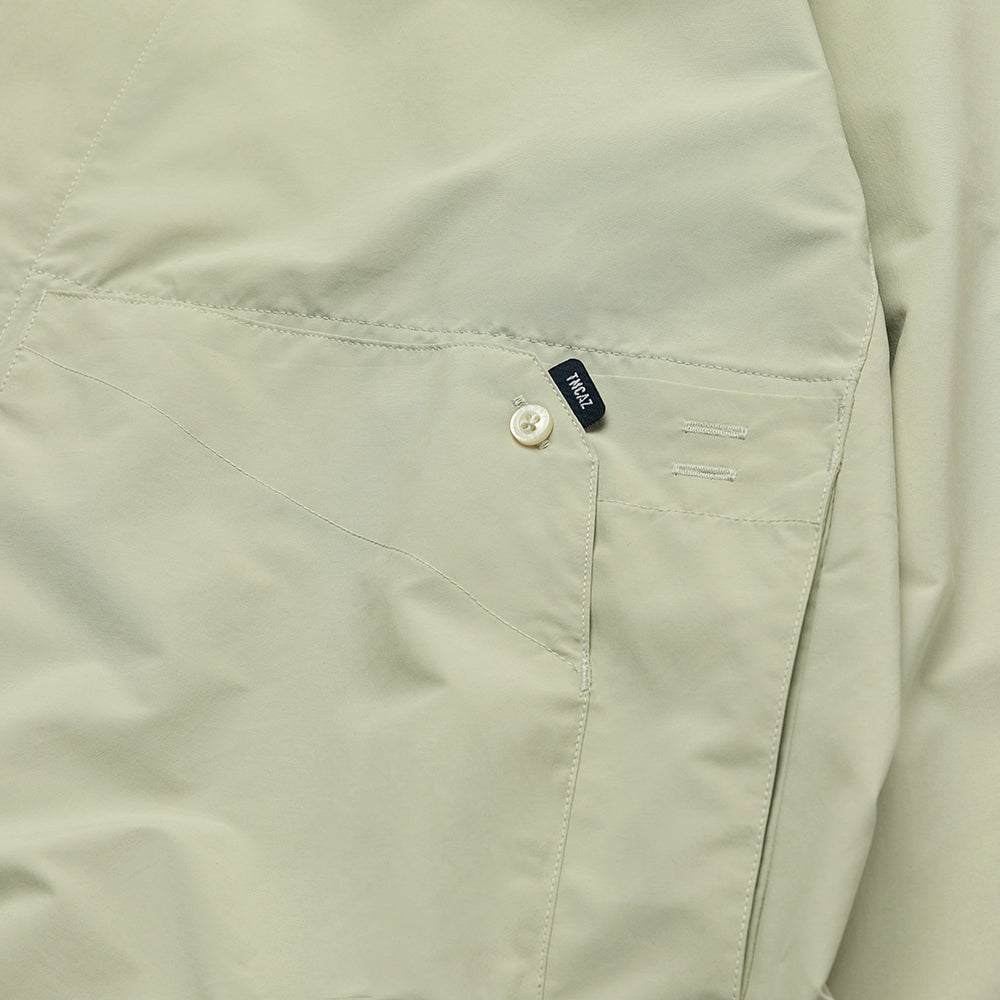 TMCAZ - Stand Collar Shirt Jacket - S55 / Aqua green