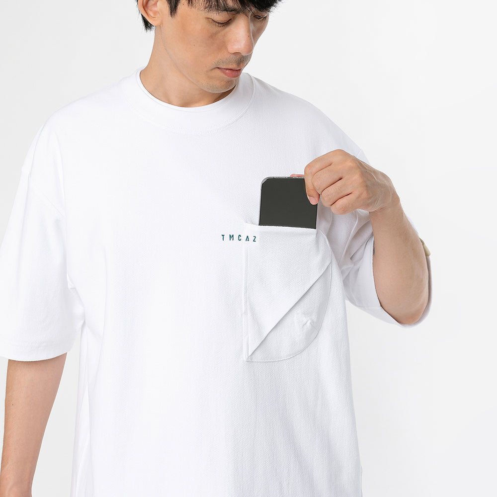 TMCAZ - 3D Dual-Pocket Tee - T164 / White