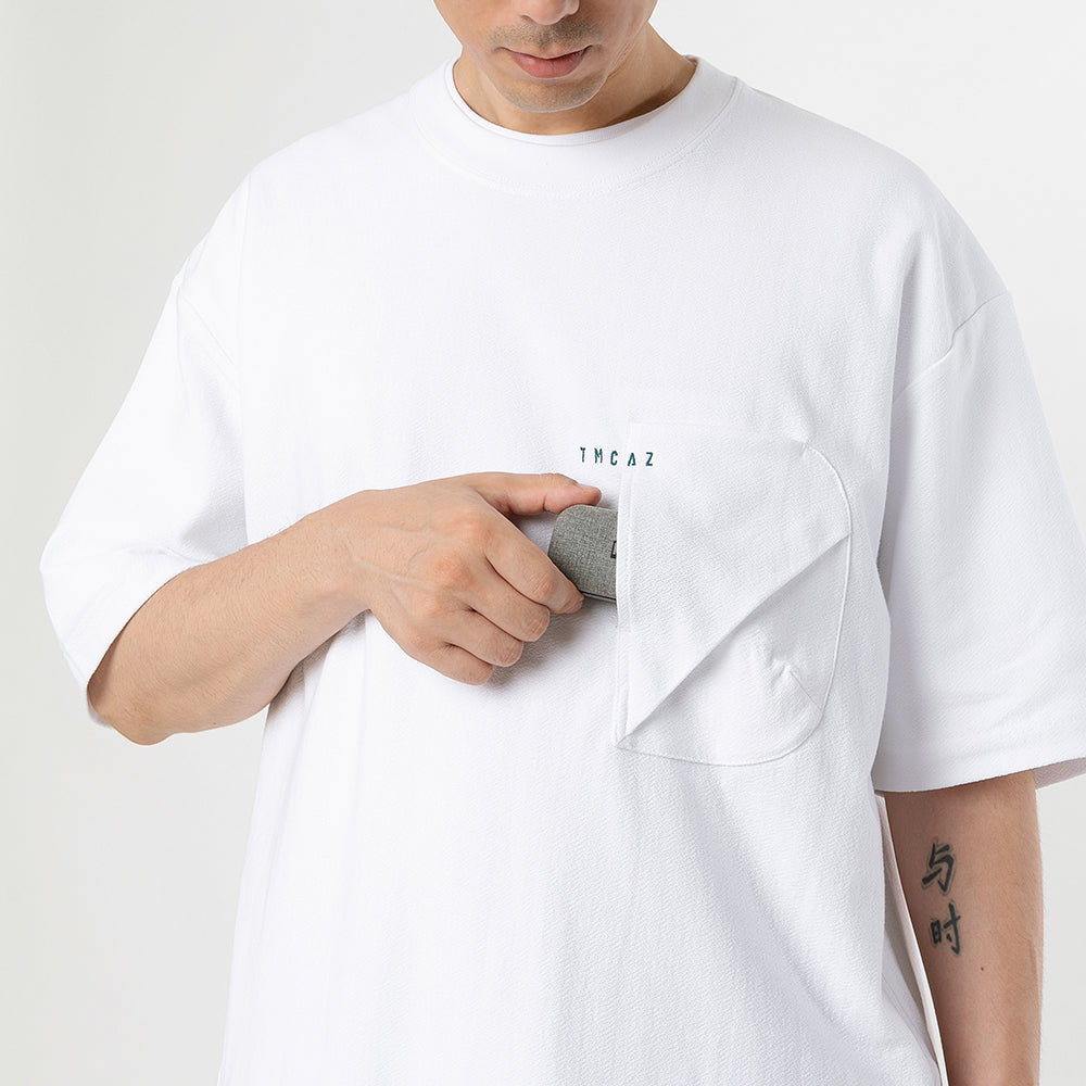 TMCAZ - 3D Dual-Pocket Tee - T164 / White