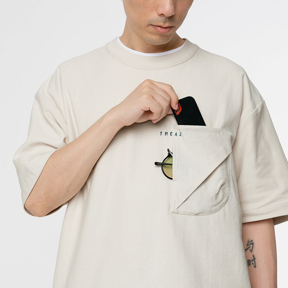 TMCAZ - 3D Dual-Pocket Tee - T165 / White Onyx