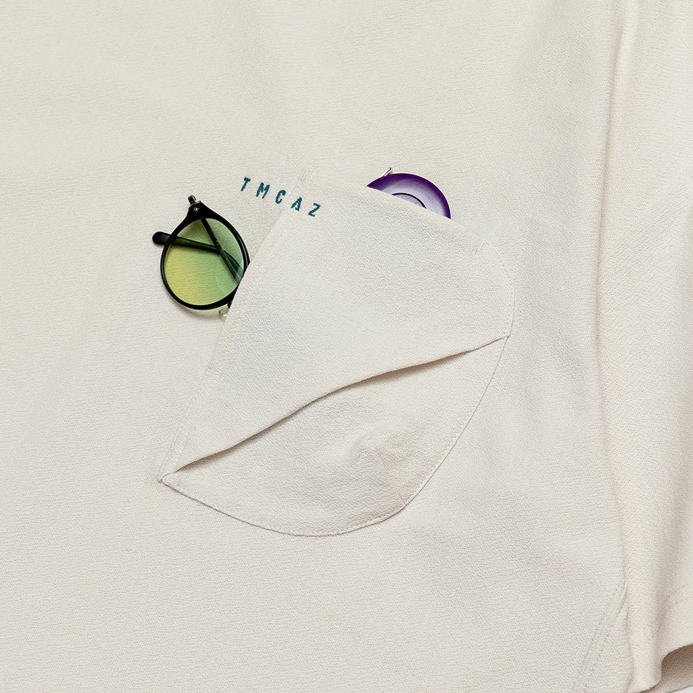 TMCAZ - 3D Dual-Pocket Tee - T165 / White Onyx