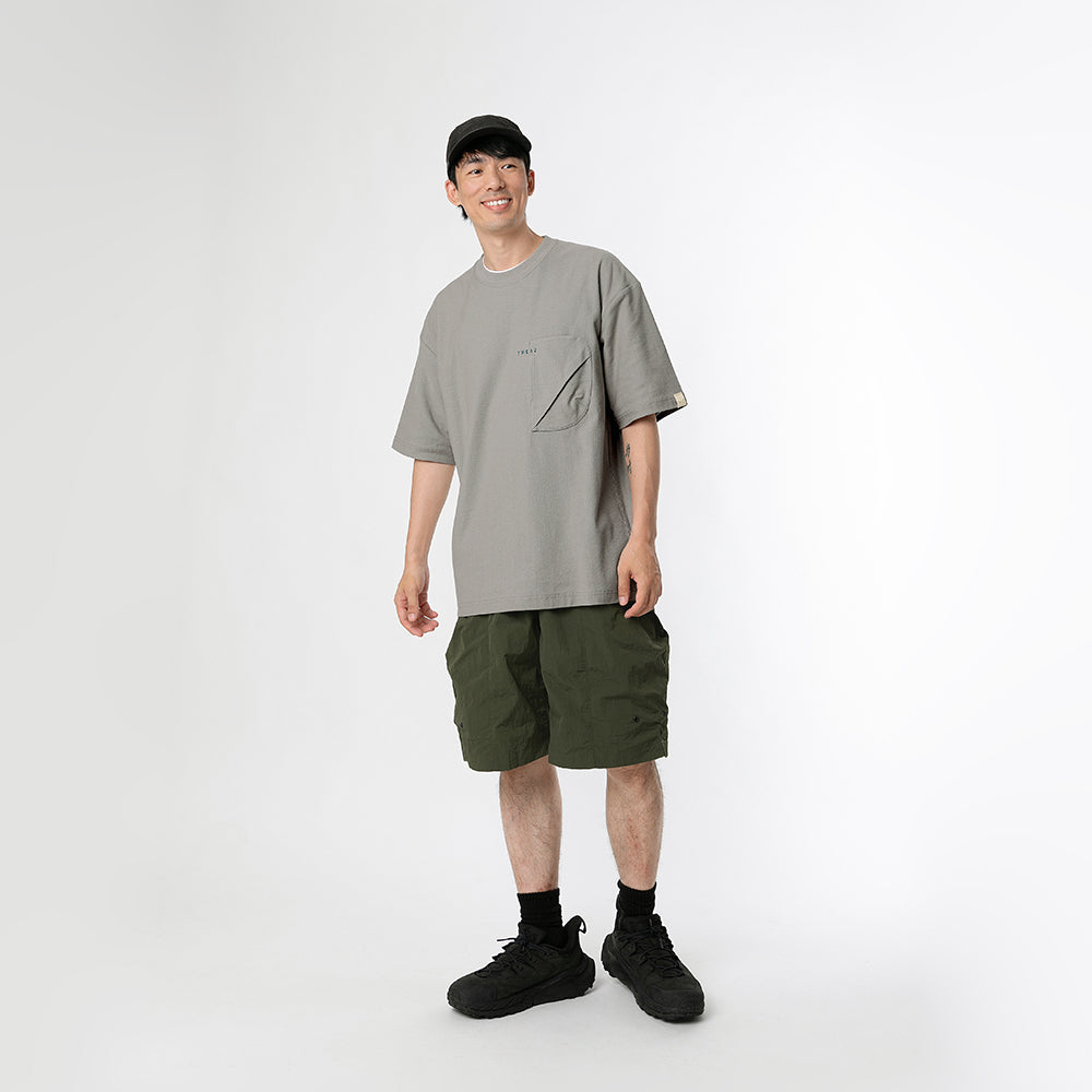 TMCAZ - 3D Dual-Pocket Tee - T166 / Stone grey