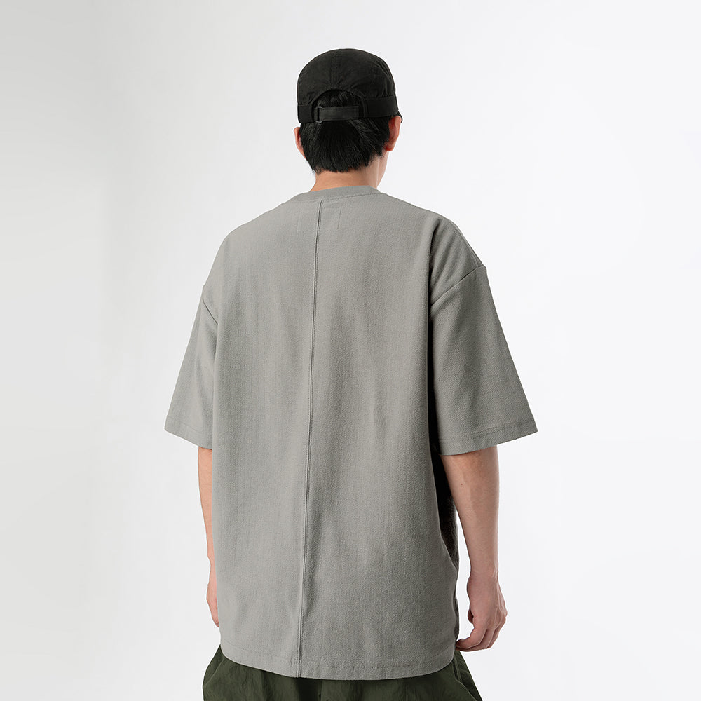 TMCAZ - 3D Dual-Pocket Tee - T166 / Stone grey