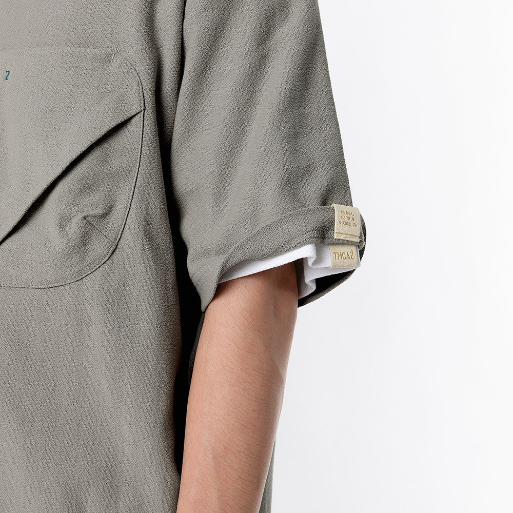 TMCAZ - 3D Dual-Pocket Tee - T166 / Stone grey