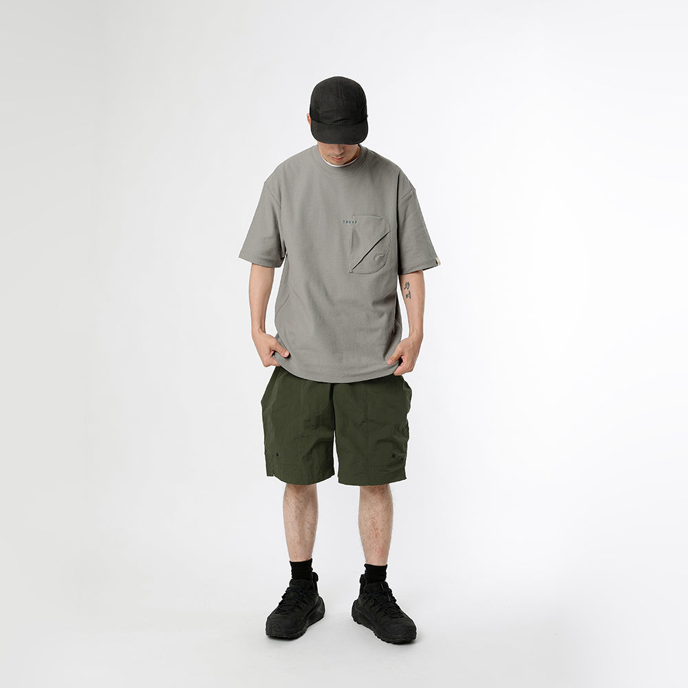 TMCAZ - 3D Dual-Pocket Tee - T166 / Stone grey