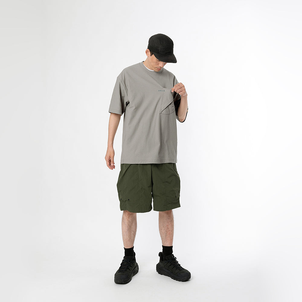 TMCAZ - 3D Dual-Pocket Tee - T166 / Stone grey