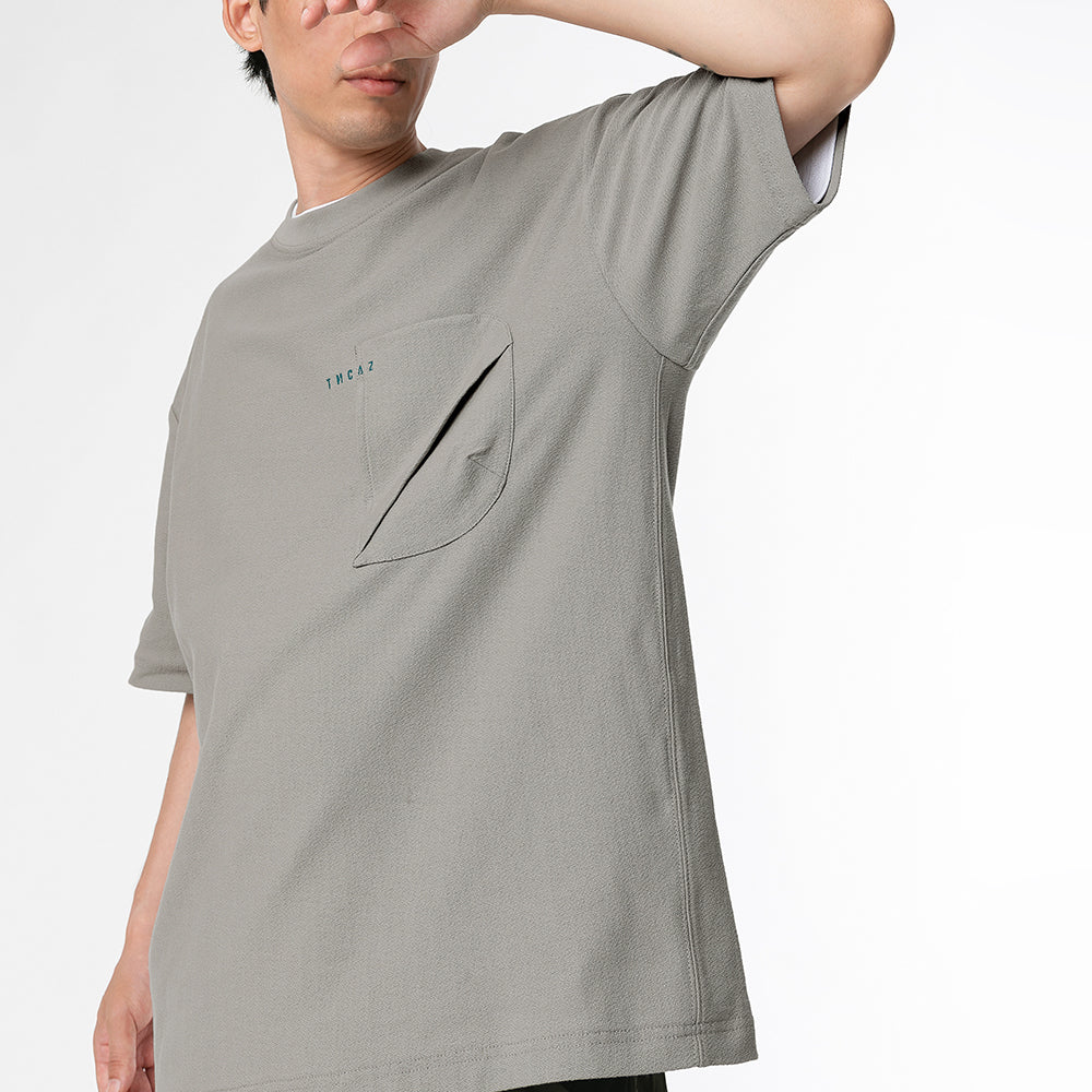 TMCAZ - 3D Dual-Pocket Tee - T166 / Stone grey