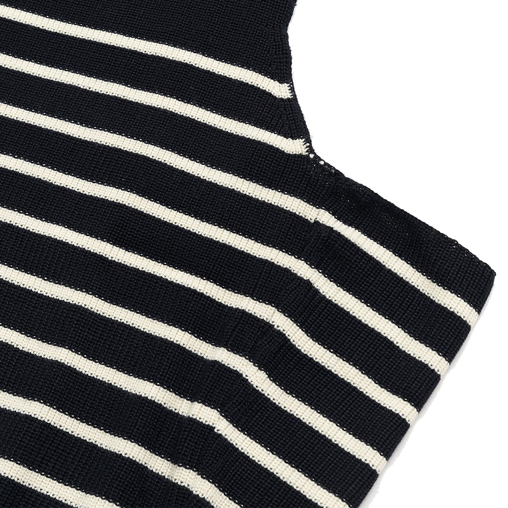 TMCAZ - Wool-blend Dropped Knit Vest - WV05 / Navy